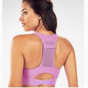 Fabletics lavender sports bra